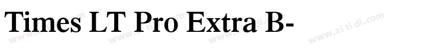 Times LT Pro Extra B字体转换